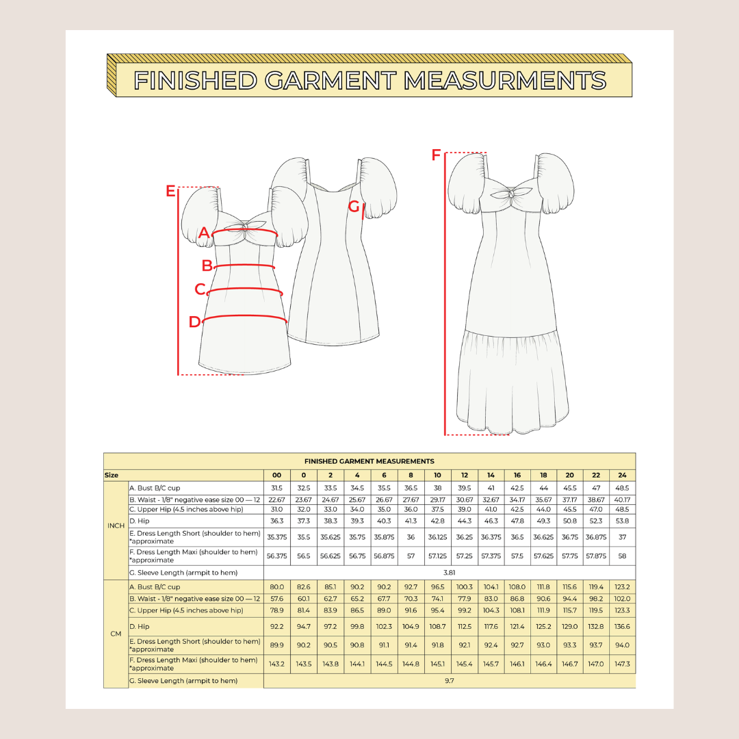 Confetti Frock PDF Pattern - Lydia Naomi