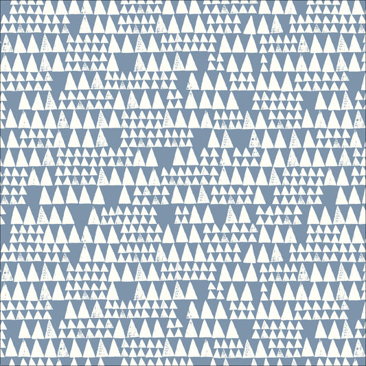 Upwards - Blue - Imprint - Eloise Renouf - Cloud 9 Fabrics - Poplin