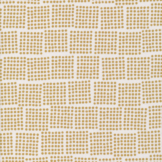 Domino - Gold - Imprint - Eloise Renouf - Cloud 9 Fabrics - Poplin