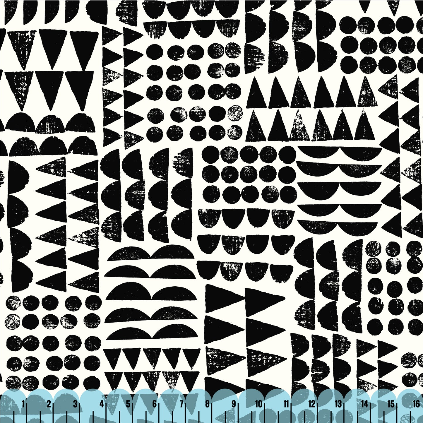 Print Patch - Black - Imprint by Eloise Renouf - Cloud 9 Fabrics - Canvas