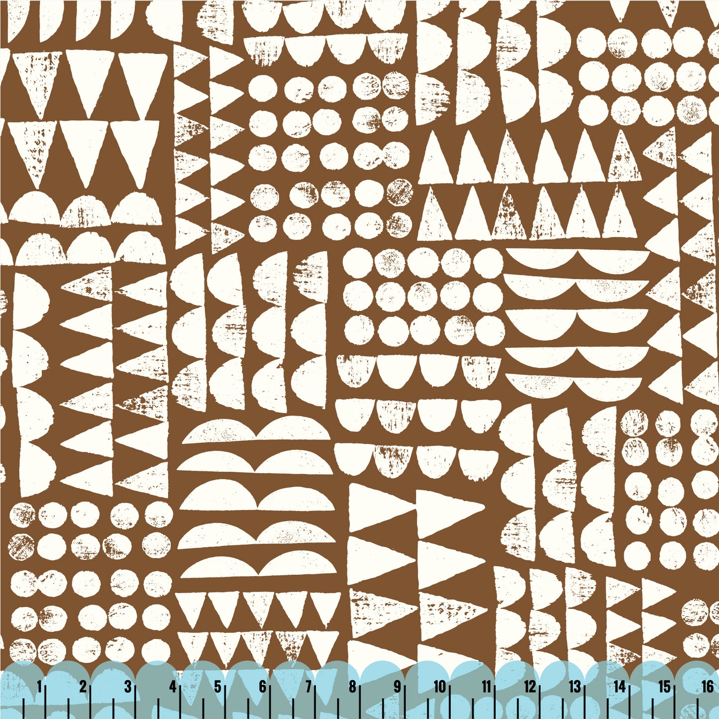 Print Patch - Dark Brown - Imprint by Eloise Renouf - Cloud 9 Fabrics - Canvas