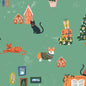 Festive Vignettes - Tinsel Time! - Louise Cunningham - Cloud 9 Fabrics - Poplin