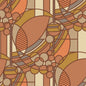 March Balloons - Earth - Frank Lloyd Wright - Cloud 9 Fabrics - Poplin