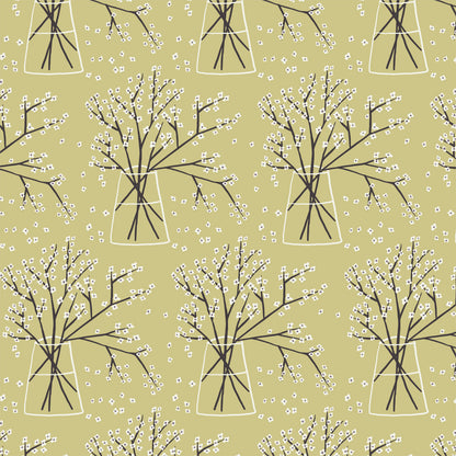 Branches - Planted - Betsy Siber - Cloud 9 Fabrics - Poplin