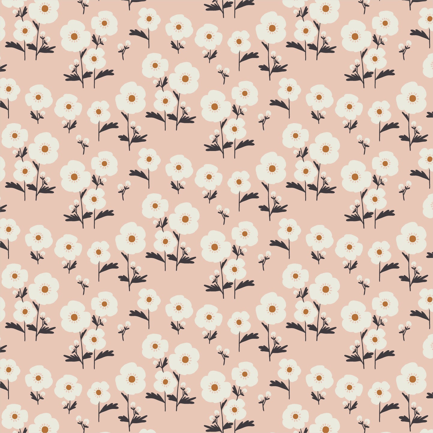 Flower Bed - Planted - Betsy Siber - Cloud 9 Fabrics - Poplin