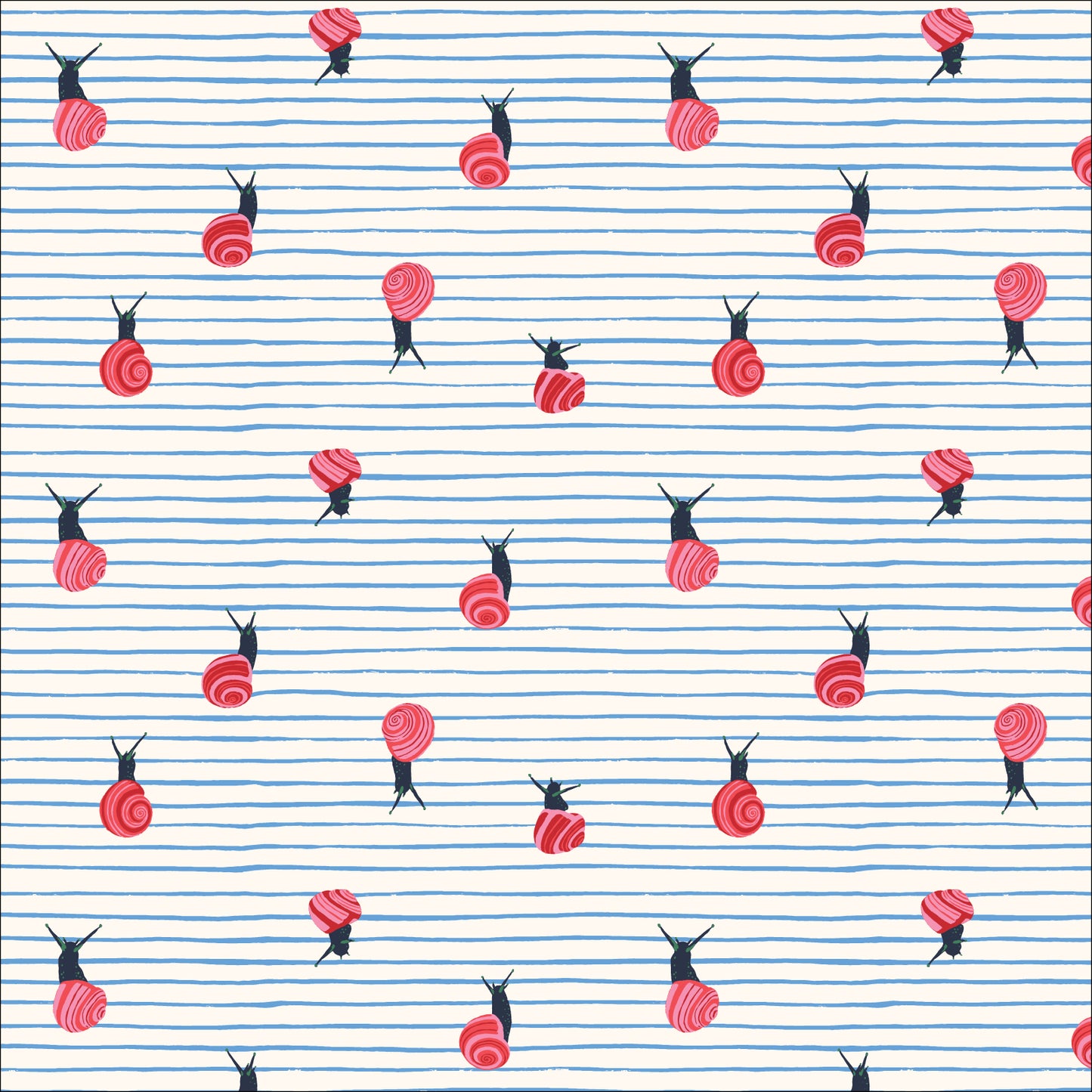 Surprise Snails - Autumn Walk - Emily Taylor - Cloud 9 Fabrics - Poplin