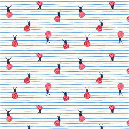 Surprise Snails - Autumn Walk - Emily Taylor - Cloud 9 Fabrics - Poplin