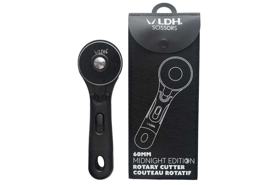 60mm Midnight Edition Rotary Cutter - LDH Scissors - Simplifi Fabric