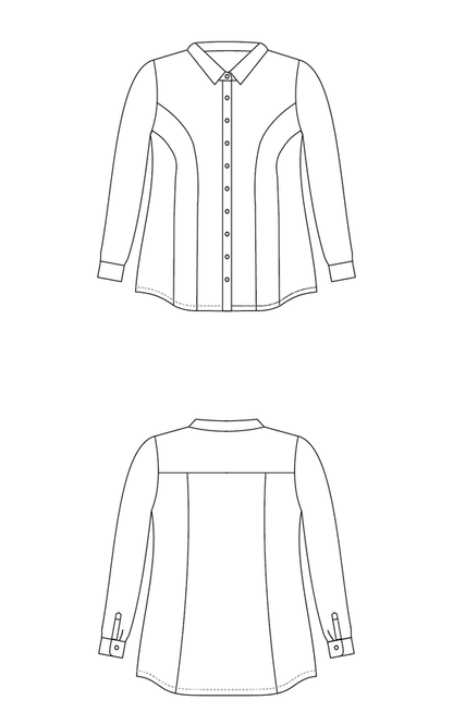 Harrison Shirt Paper Pattern - Cashmerette