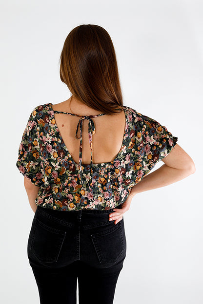 Aria Bubble-Shaped Top Pattern - Chalk + Notch