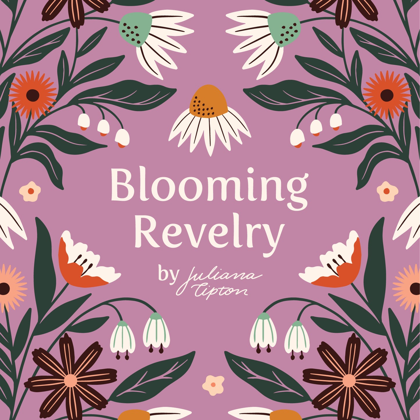 Plume - Blooming Revelry - Juliana Tipton - Cloud 9 Fabrics - Poplin