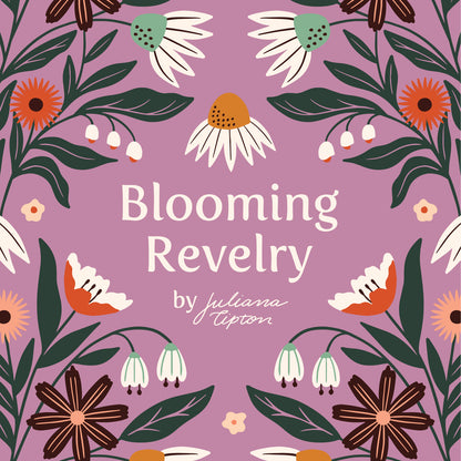 Plume - Blooming Revelry - Juliana Tipton - Cloud 9 Fabrics - Poplin