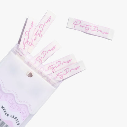 "PARTY DRESS" Woven Label Pack - Kylie And The Machine