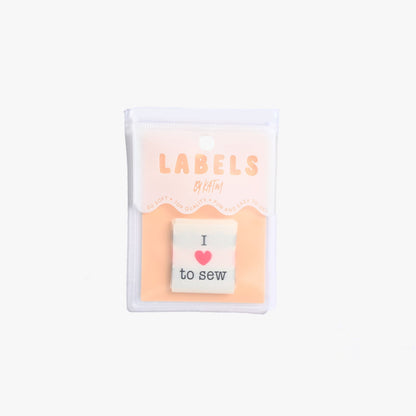 "I ❤️ TO SEW" Woven Label Pack - Kylie And The Machine