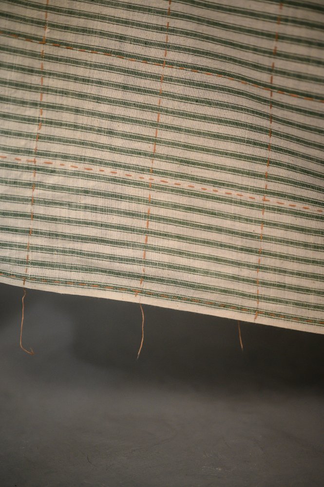 Kiwi Stripe Kantha Stitch Indian Cotton - Merchant & Mills
