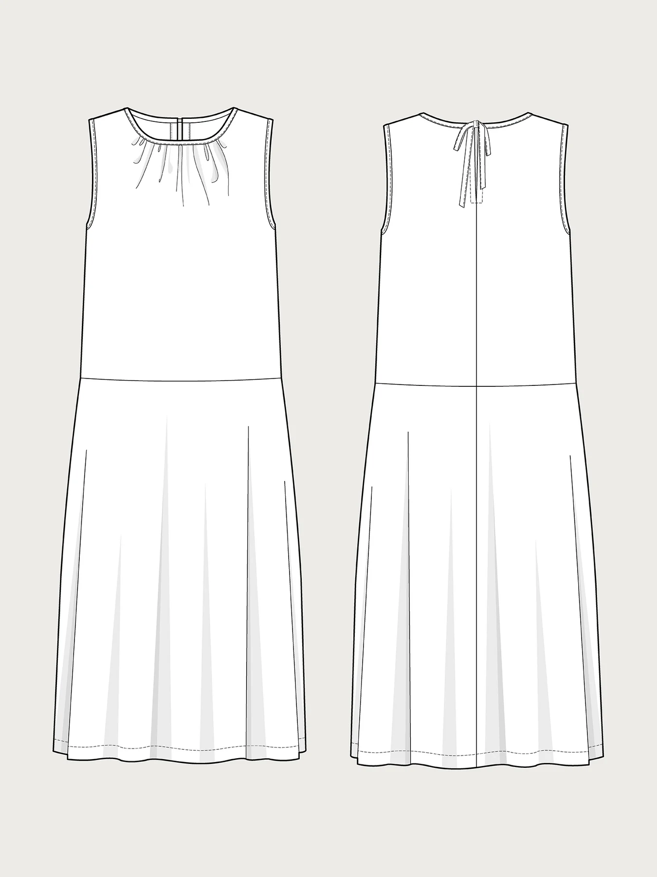 Drop-Waist Dress Pattern - The Assembly Line