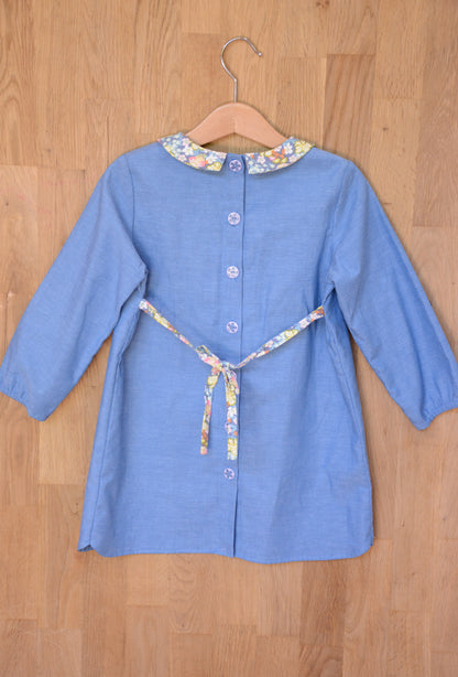 Edie Blouse & Shirtdress - Kids Paper Sewing Pattern - Two Stitches Patterns