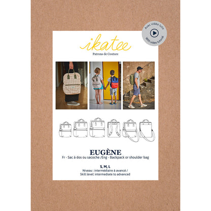 EUGÈNE - Backpack and Shoulder Bag - Paper Sewing Pattern - Ikatee