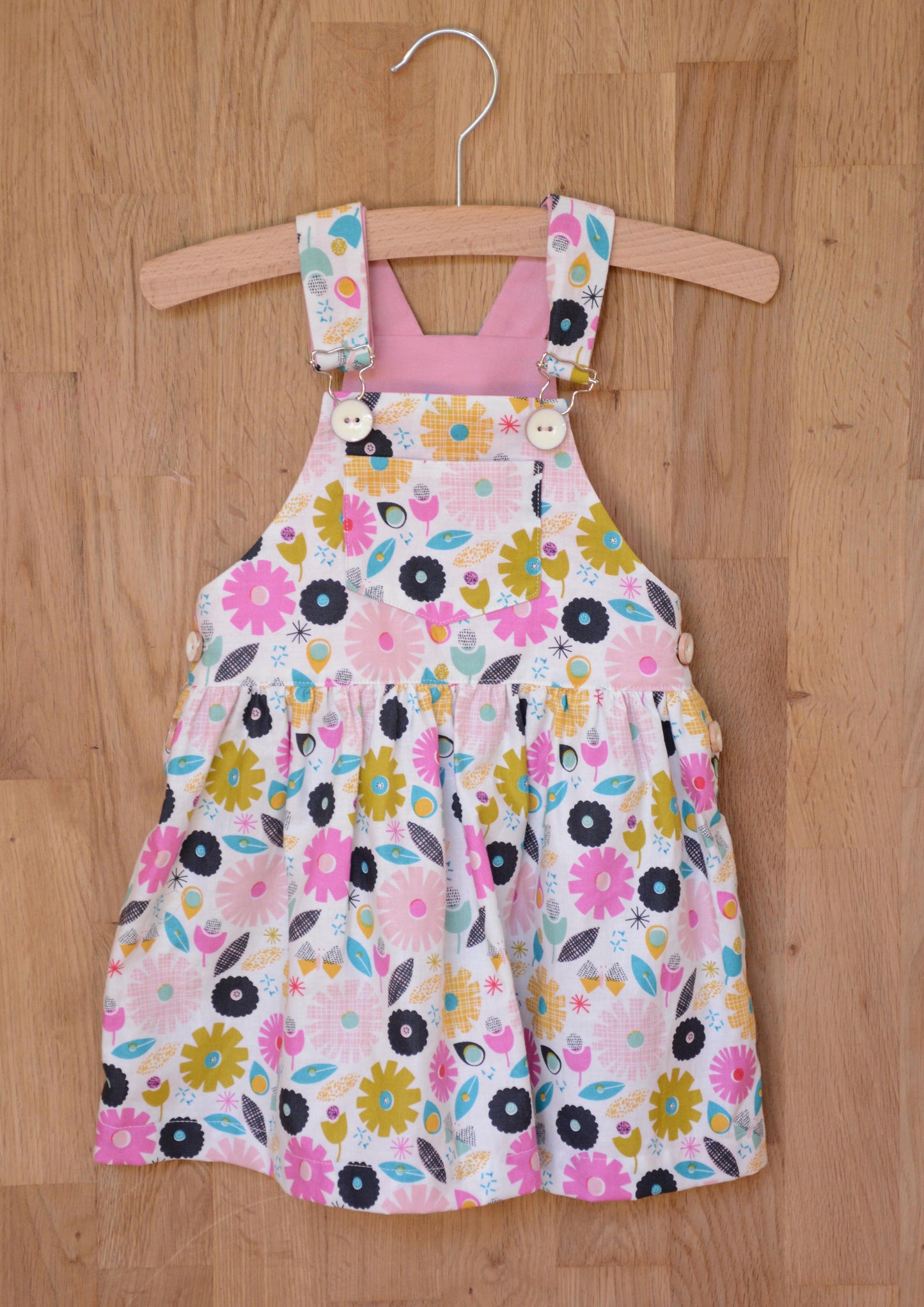 Frankie Dungarees & Dress (6mo-2years) - Kids Paper Sewing Pattern - Two Stitches Patterns