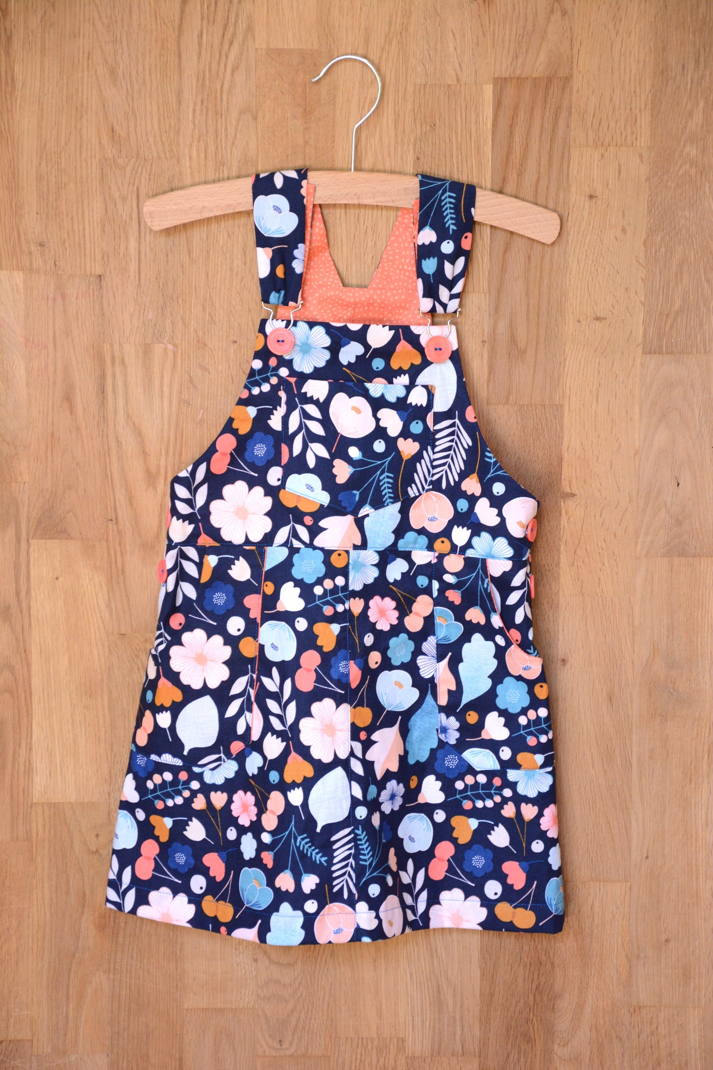 Freddie Dungarees & Dress (3-9 Years) - Kids Paper Sewing Pattern - Two Stitches Patterns