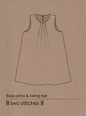 Frida Dress & Swing Top - Kids Paper Sewing Pattern - Two Stitches Patterns