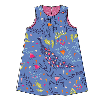 Frida Dress & Swing Top - Kids Paper Sewing Pattern - Two Stitches Patterns