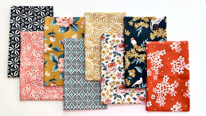 Bird Watching - Flower Garden - Hang Tight Studio - Cloud 9 Fabrics - Poplin