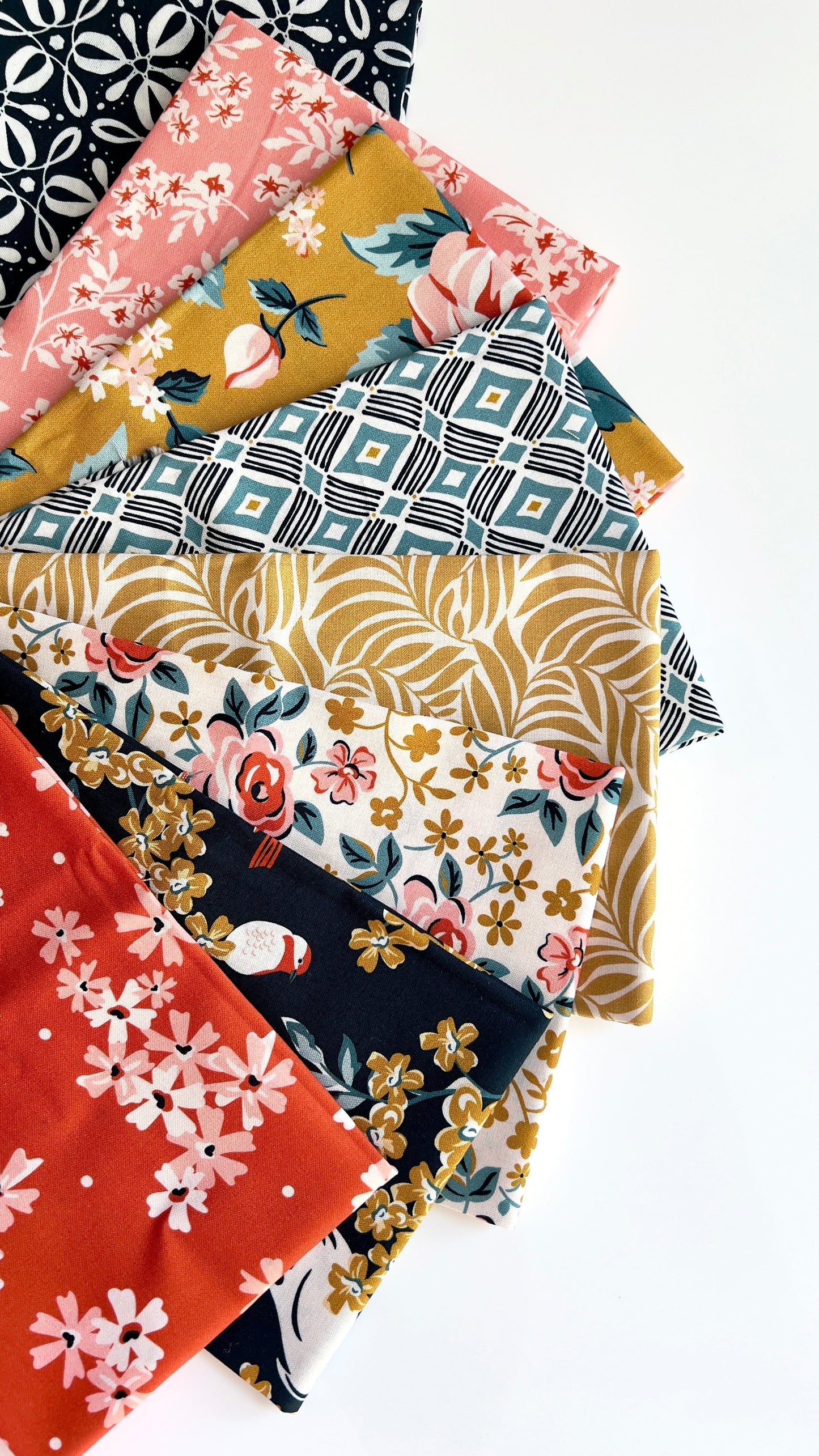 Bird Watching - Flower Garden - Hang Tight Studio - Cloud 9 Fabrics - Poplin