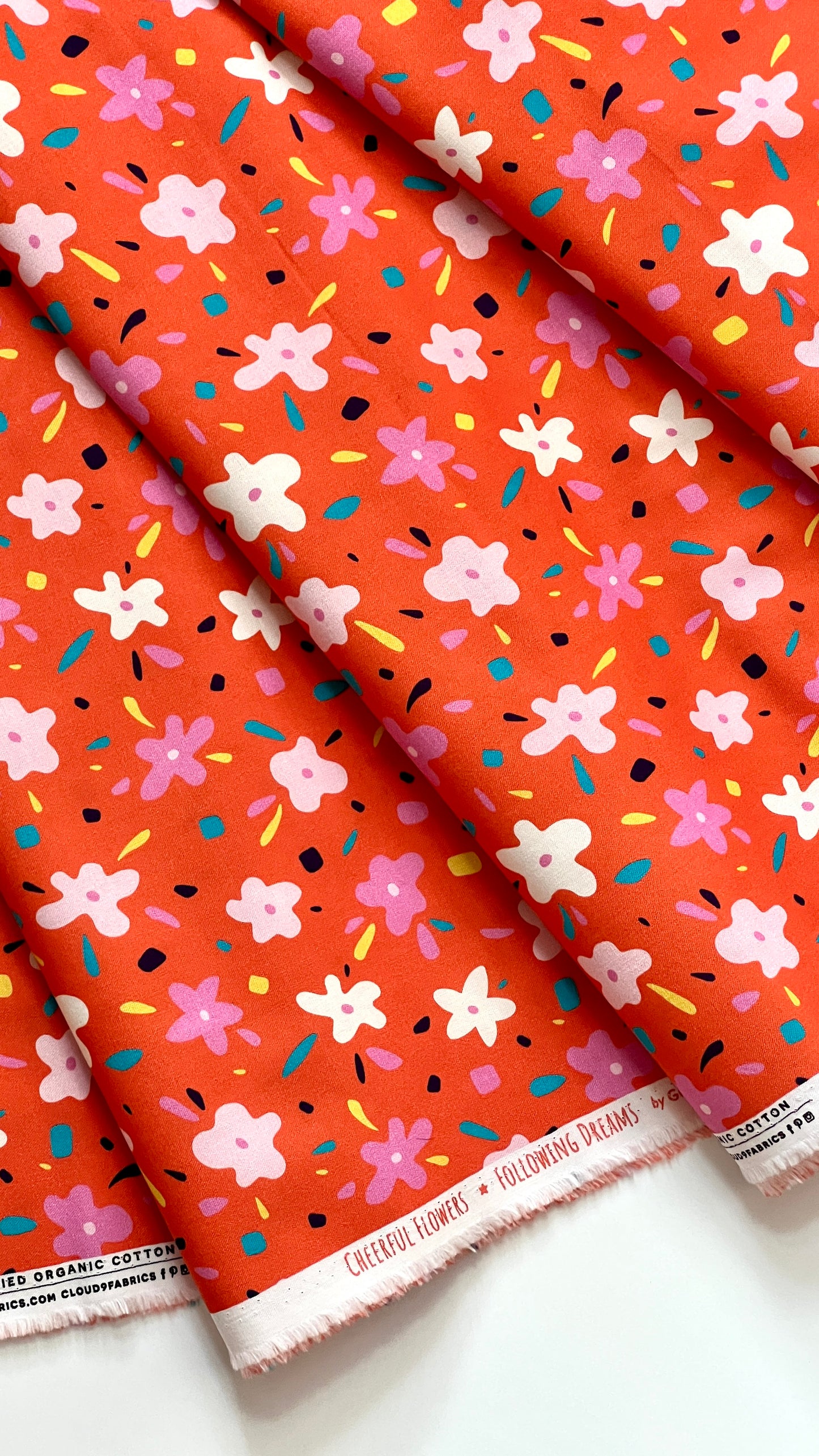 Cheerful Flowers - Following Dreams - Gerdadzy - Cloud 9 Fabrics - Poplin