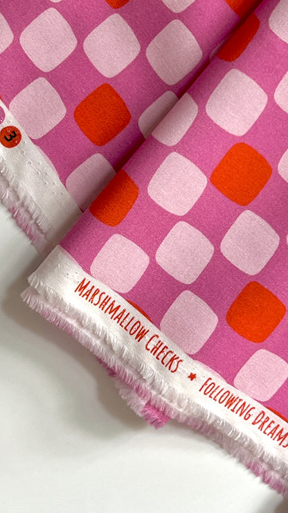 Marshmallow Checks - Following Dreams - Gerdadzy - Cloud 9 Fabrics - Poplin