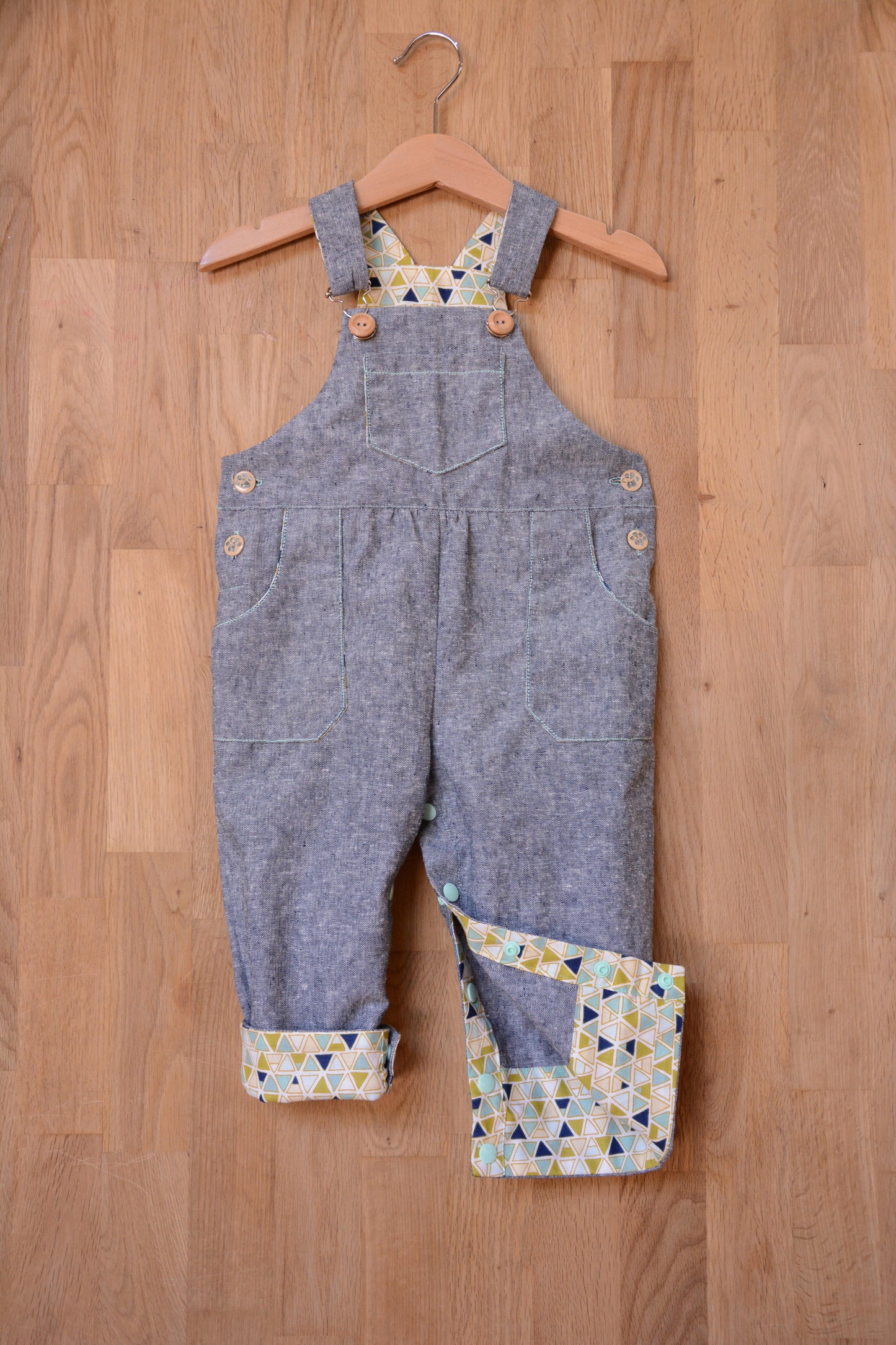 Frankie Dungarees & Dress (6mo-2years) - Kids Paper Sewing Pattern - Two Stitches Patterns