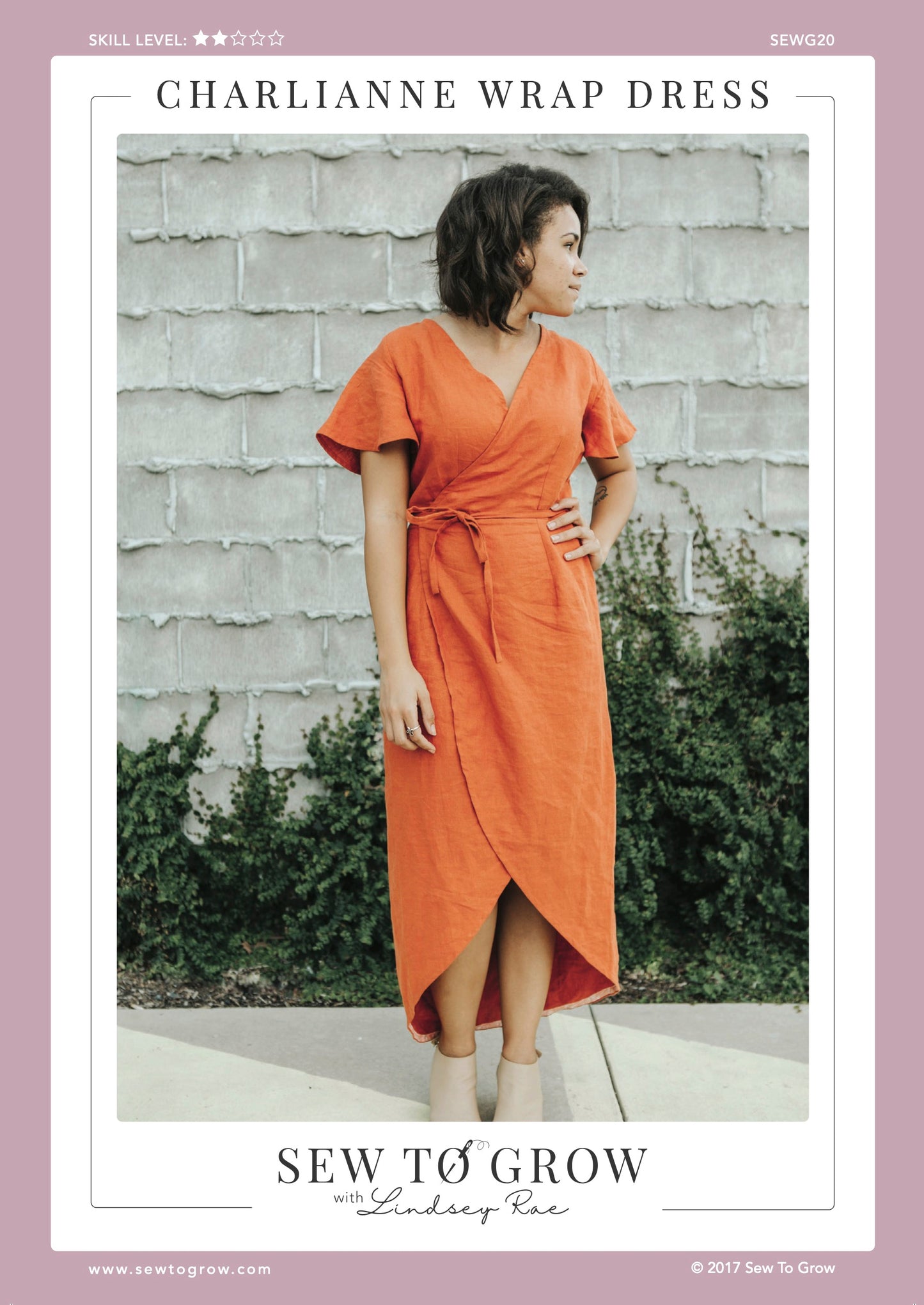 CharliAnne Wrap Dress - Paper Pattern - Sew to Grow