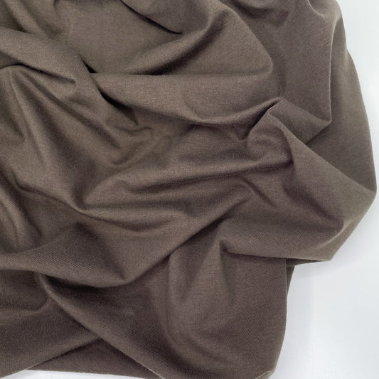 Cotton/TENCEL™ Modal Spandex Jersey - Espresso