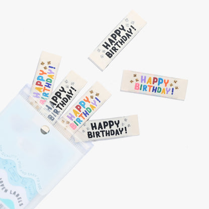 "Happy Birthday!" Woven Label Pack - Kylie And The Machine