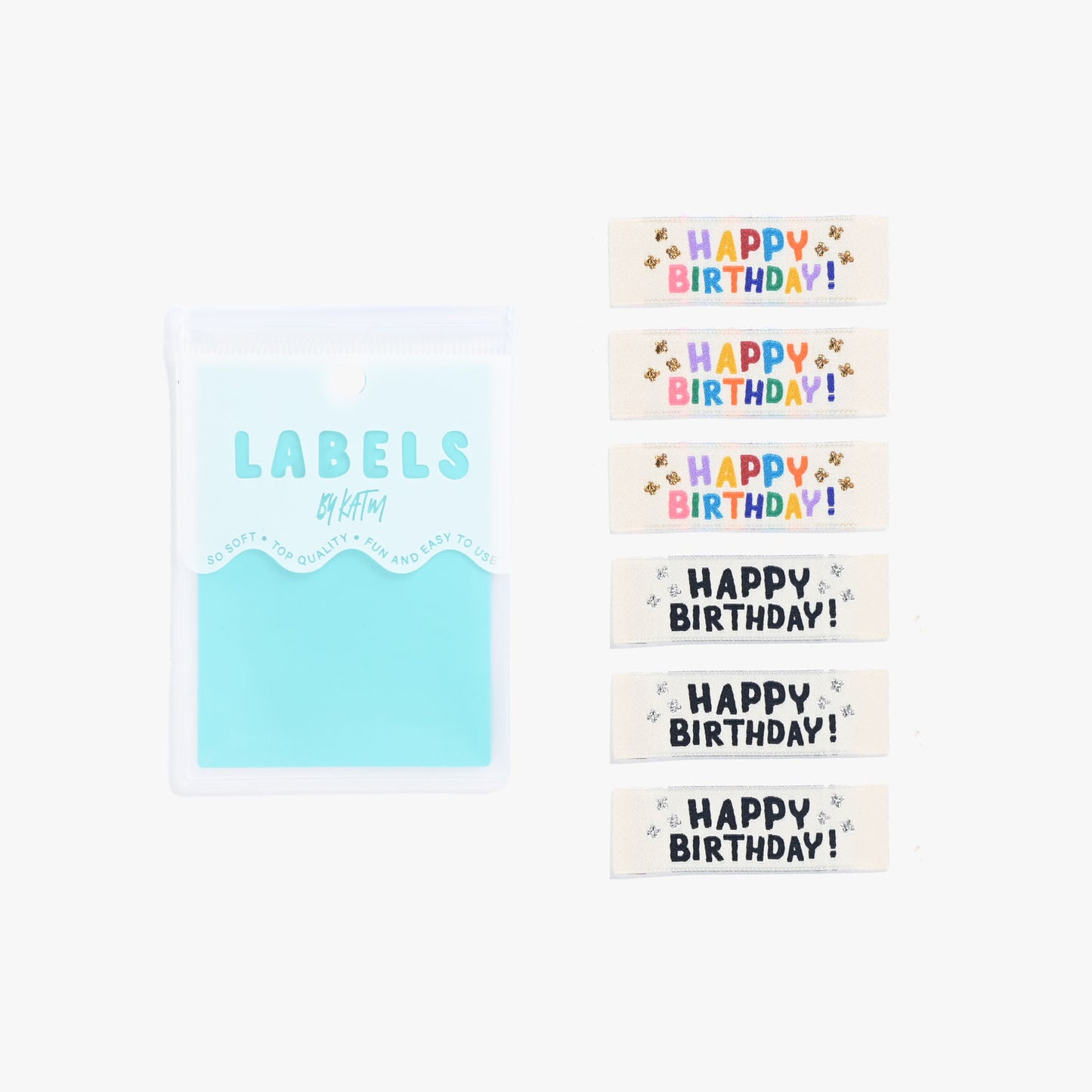 "Happy Birthday!" Woven Label Pack - Kylie And The Machine