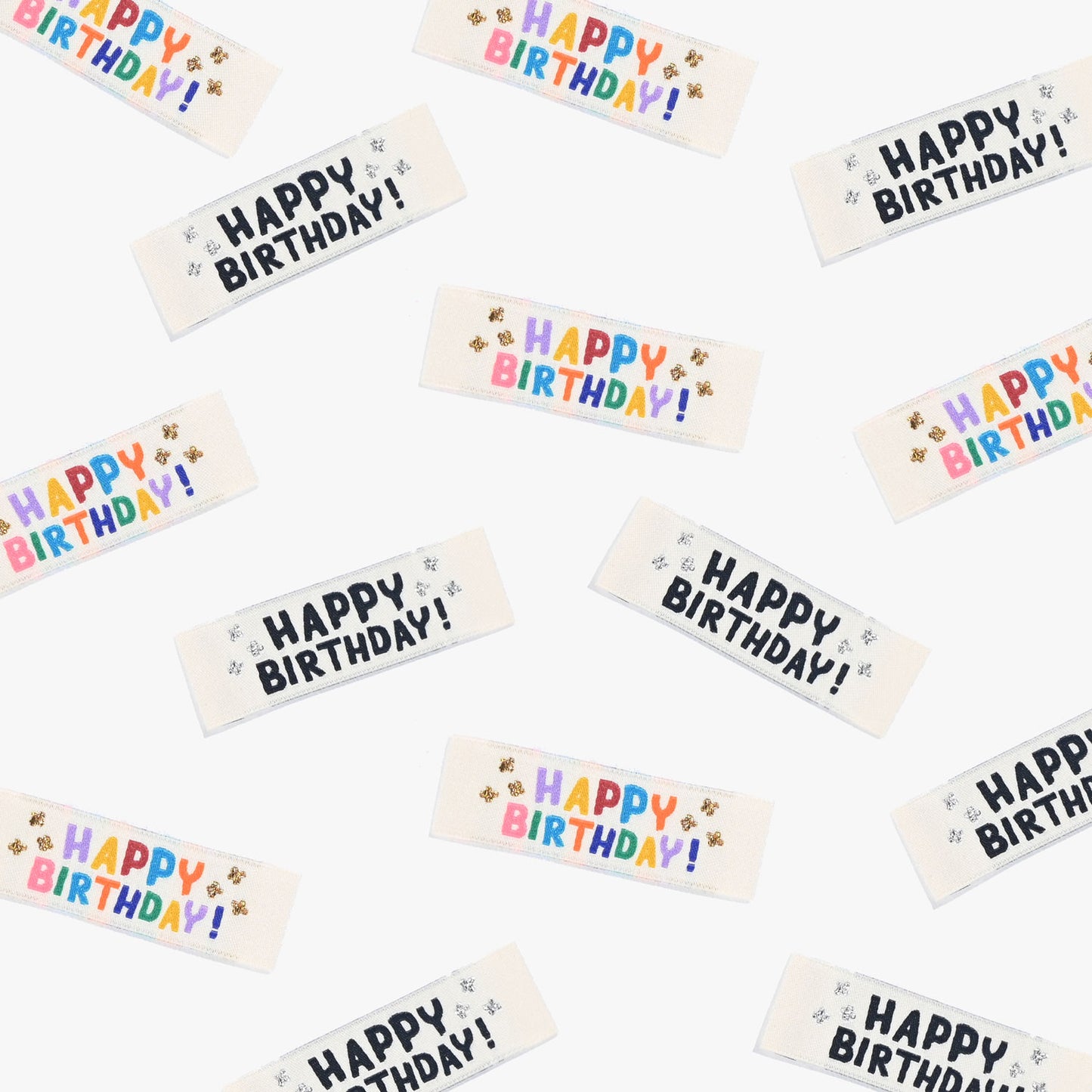 "Happy Birthday!" Woven Label Pack - Kylie And The Machine