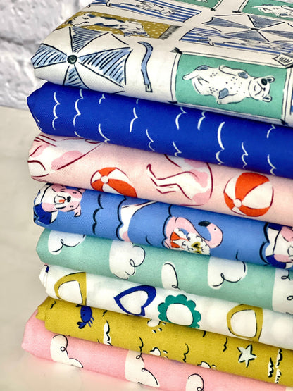 Wavy Days - Dog Days Of Summer - Krissy Mast - Cloud 9 Fabrics - Poplin