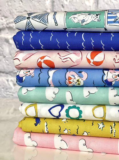 Wavy Days - Dog Days Of Summer - Krissy Mast - Cloud 9 Fabrics - Poplin