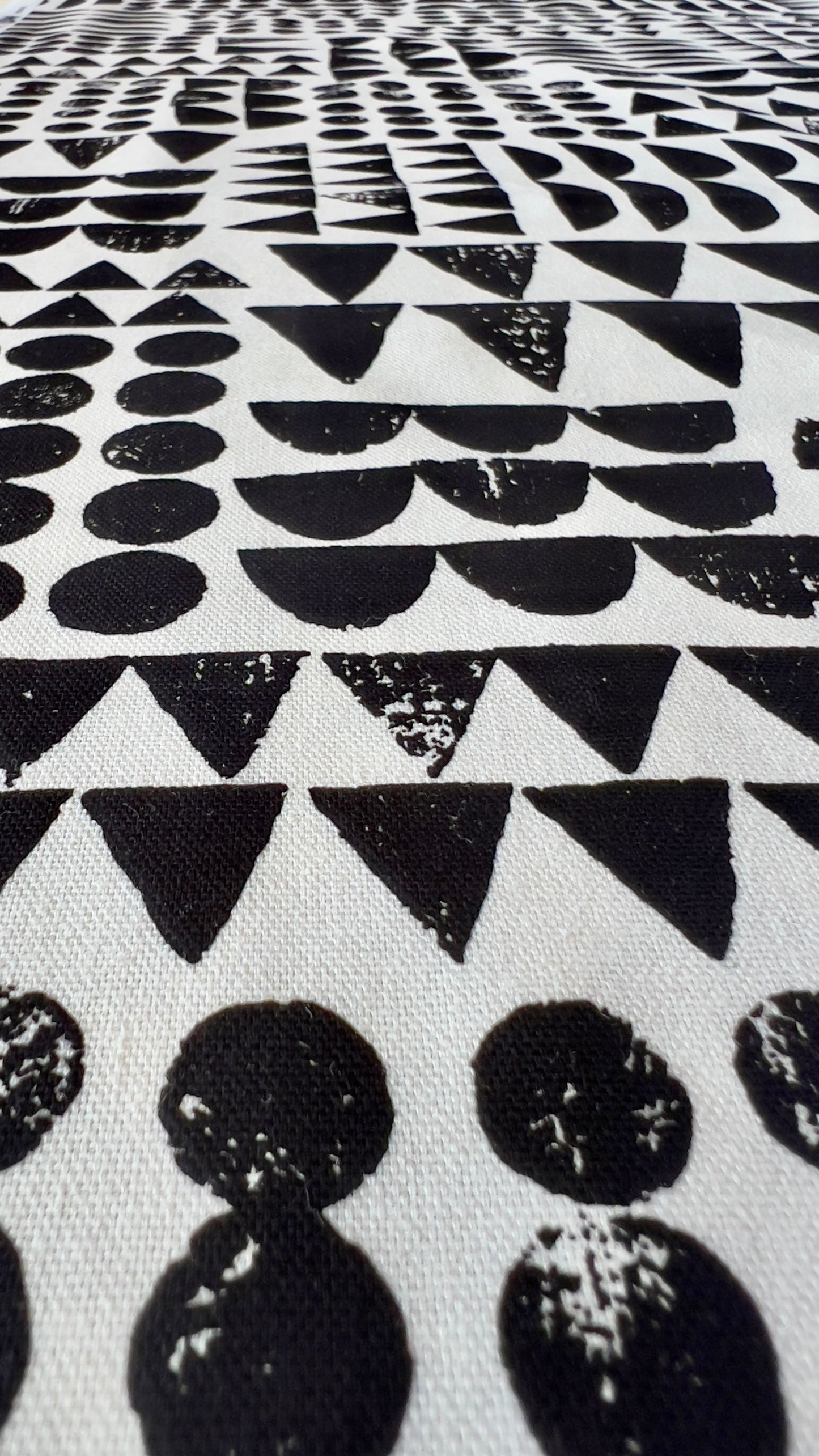 Print Patch - Black - Imprint by Eloise Renouf - Cloud 9 Fabrics - Canvas