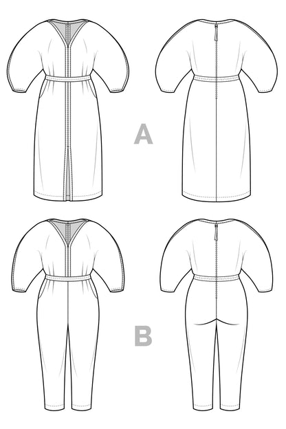 Jo Dress + Jumpsuit - Closet Core Patterns