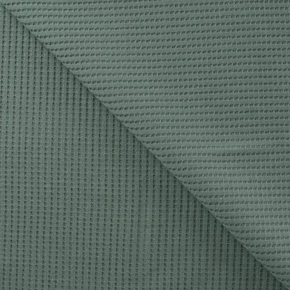 Cotton Waffle Tricot - European Import - Dusty Mint