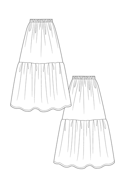Kerttu Knot Dress and Skirt - PDF Pattern - Named Clothing