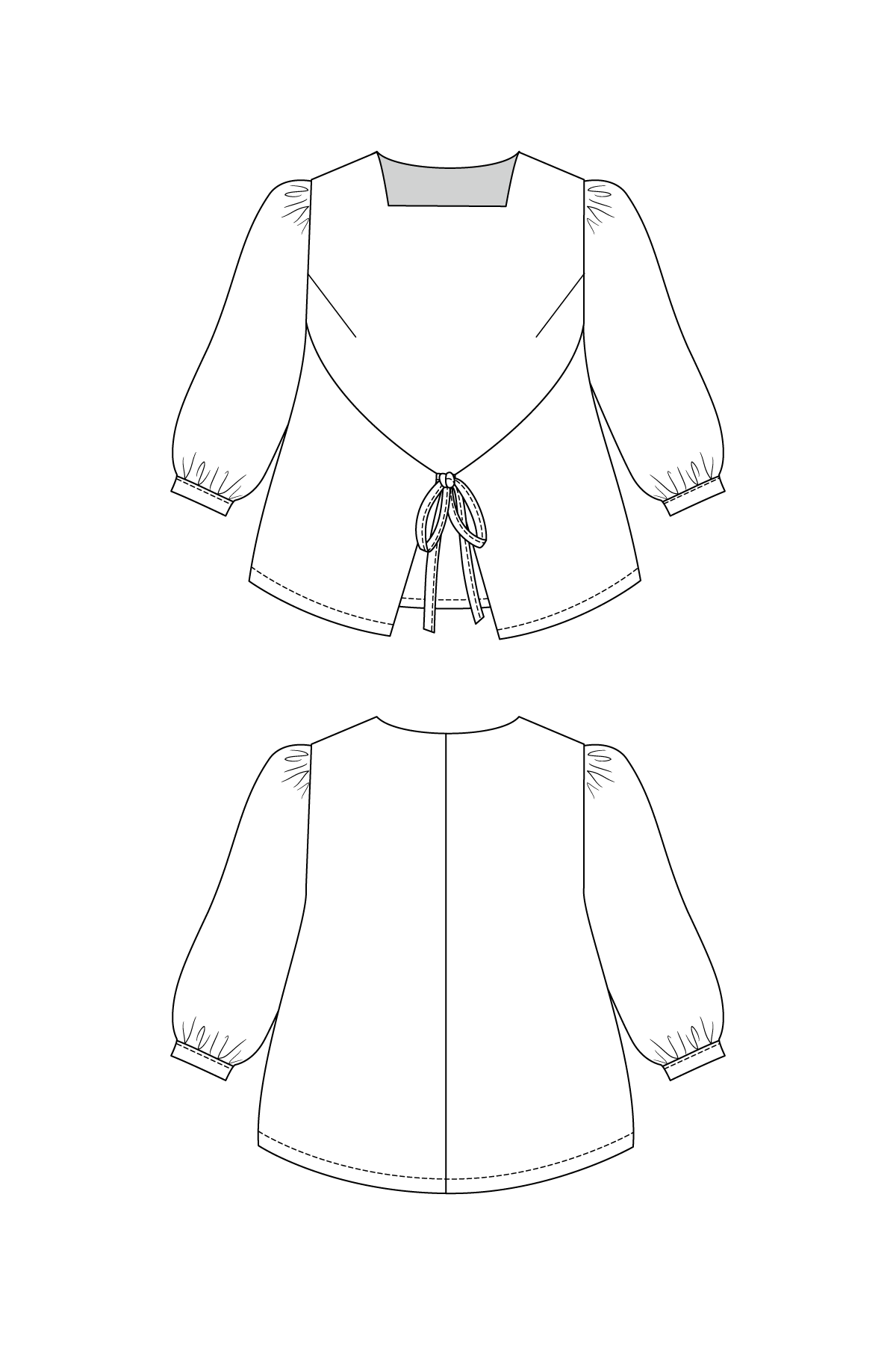 Lilja Dress, Pinafore & Blouse - PDF Pattern - Named Clothing