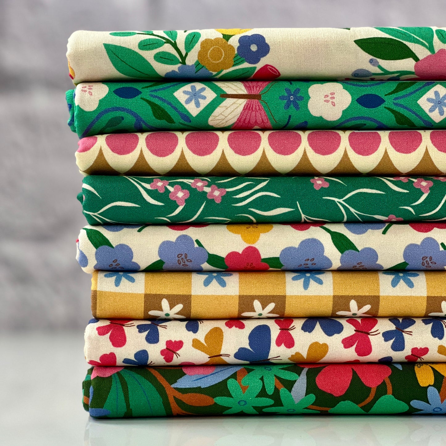 Picnic Flowers - Life Of Plants - Di Ujdi - Cloud 9 Fabrics - Poplin