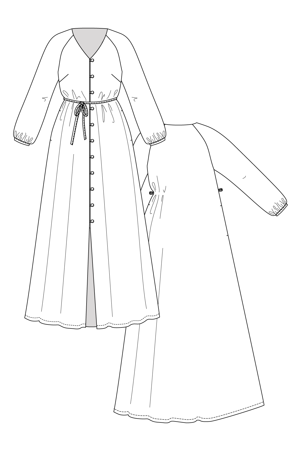 Maite Raglan Tunic & Dress Pattern - Named Clothing