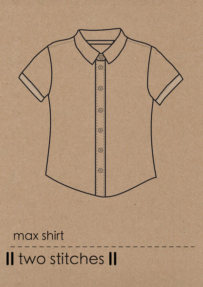 Max Shirt - Kids Paper Sewing Pattern - Two Stitches Patterns