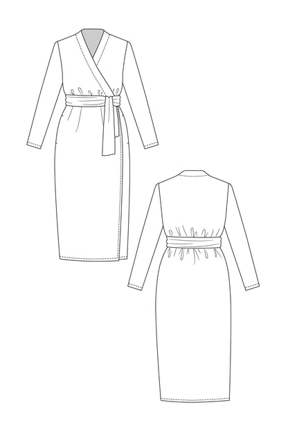 Olivia Wrap Dress - PDF Pattern - Named Clothing