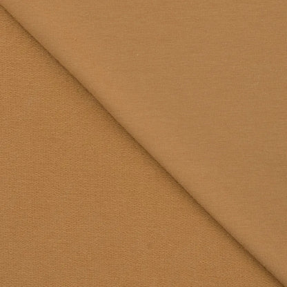 Organic Cotton Stretch French Terry - European Import - Oeko-Tex® - Caramel