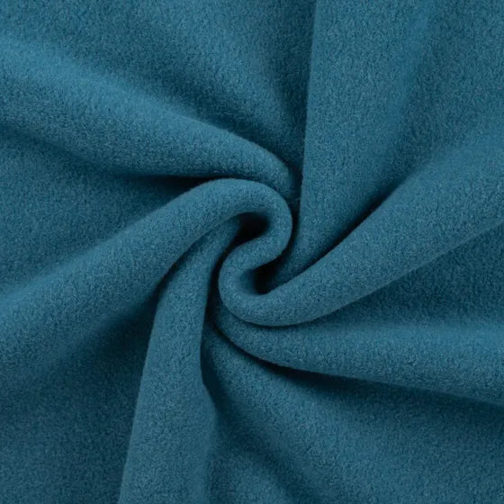 Organic Cotton Polar Fleece - European Import - Petrol