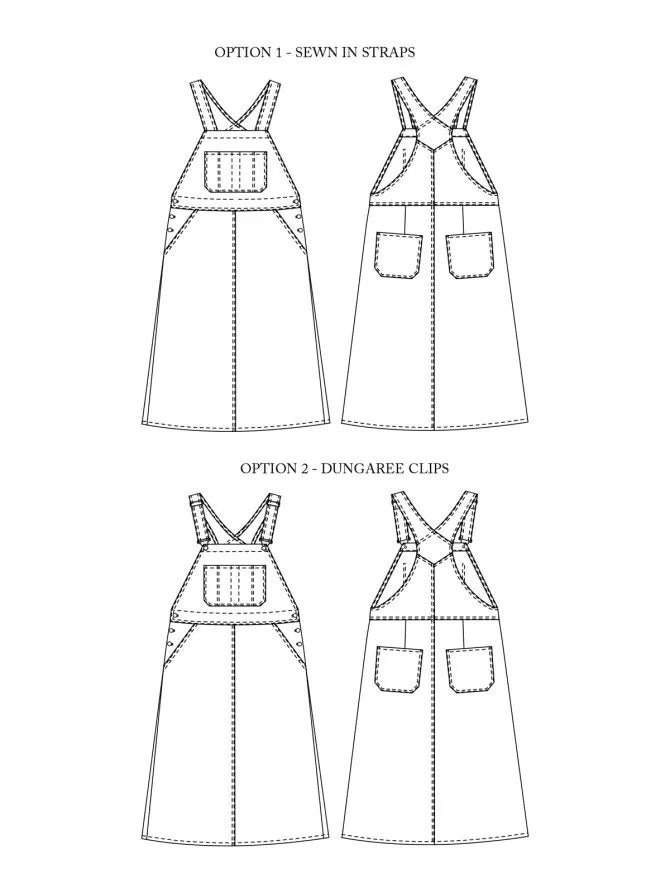 The Margo Pinafore Pattern - Merchant & Mills